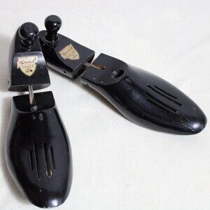 Vintage Dack's Men's Shoe Trees | 1950, 60s Black Painted Wood